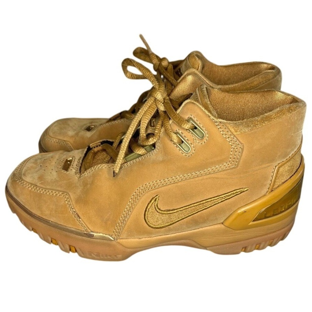 Nike Air Zoom Generation LeBron 1 Wheat Gold Basketball Shoes‎ 308221-771 4.5Y